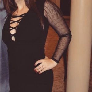 Black longe sleeve dress